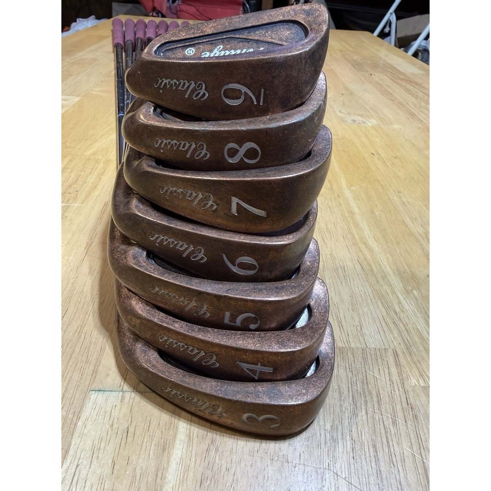 Vintage Fore Star Classic Copper Golf Iron Set 3-9 True Temper RH Bend Oregon